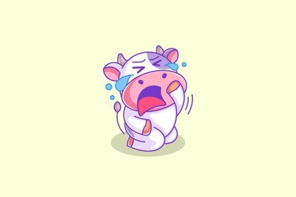 A Cute Cow is Sitting and Crying: A Font with Whimsical Depth