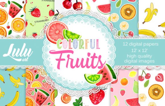 Colorful Fruits Patterns + Freebie: Your Next Design Asset