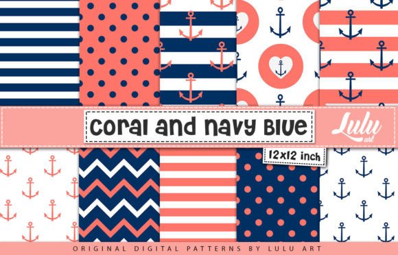 Coral and Navy Blue Patterns: Beyond the Surface