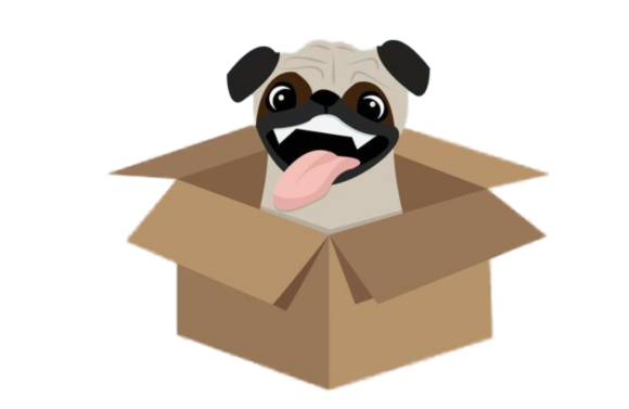 Cute Dog in a Box: Adorable SVG for Creative Projects