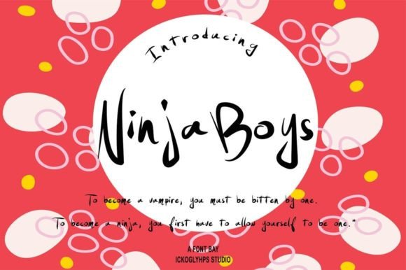 Discover the Playful Energy of the Ninja Boys Font