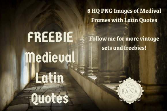 Free Latin Quotes in Medieval Frames: A Designer's Toolkit