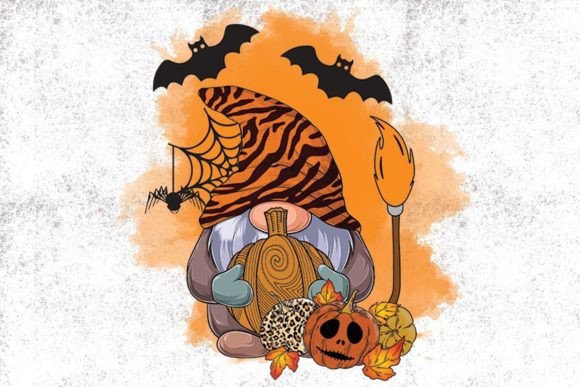 Gnomes Halloween: Whimsical & Spooky Digital Art for Creators