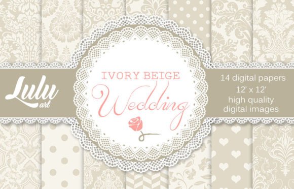 Ivory Beige Wedding Papers: A Versatile Digital Asset for Elegant Design