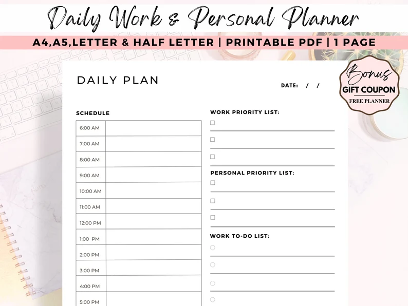 Master Your Day with a Minimalist Daily Work & Personal Plan