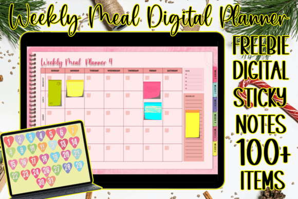 Master Your Meal Prep: Weekly Meal Digital Planner Freebie 100+