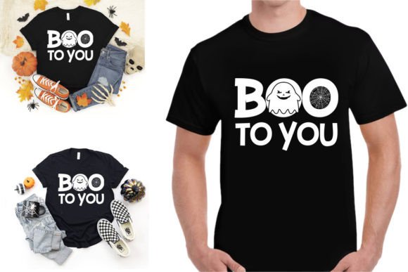 Spooky Style: The Boo to You Halloween Sublimation Tshirt
