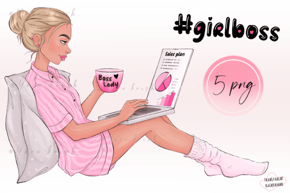 Unleashing Your Inner Girl Boss: Clipart & Planner PNGs